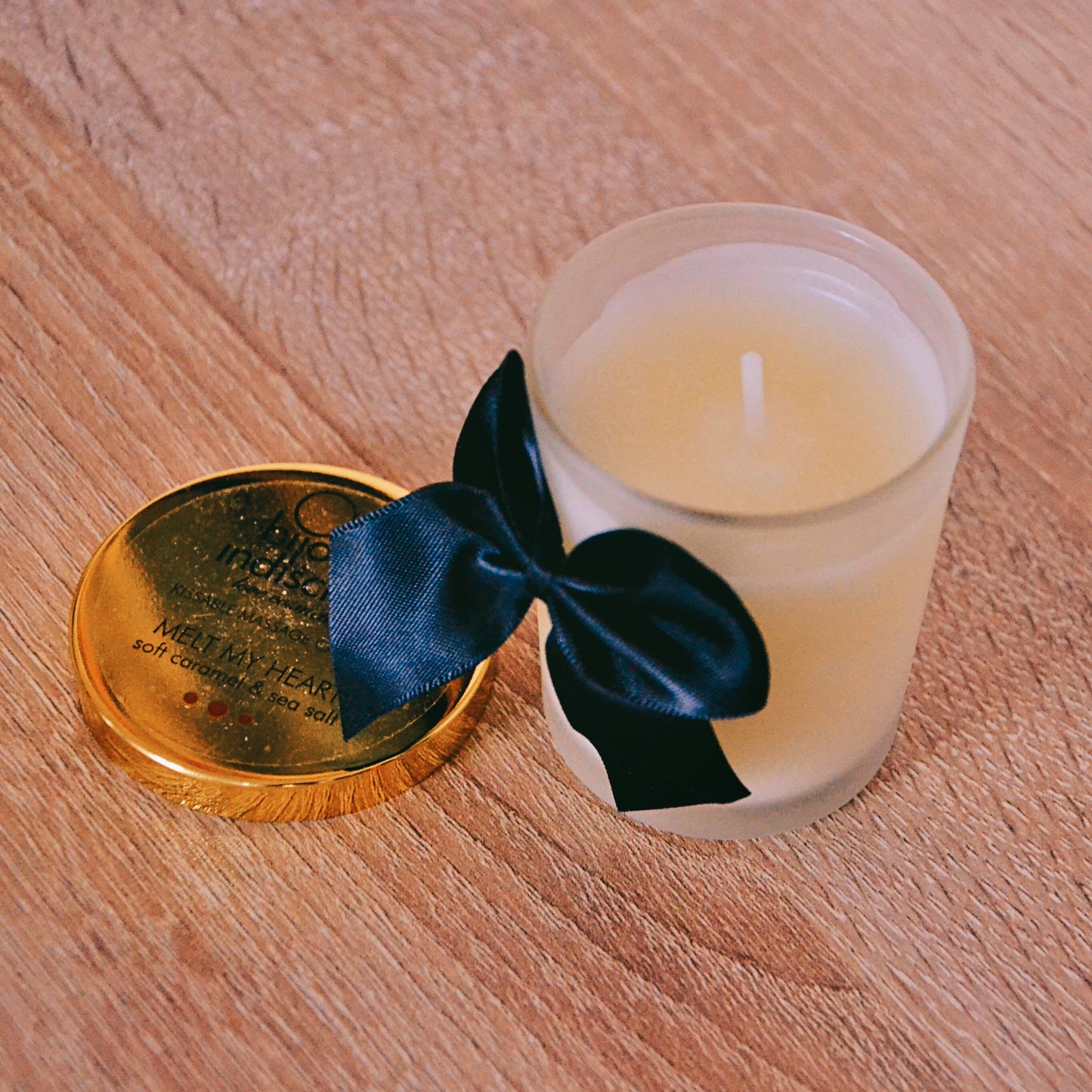 Bougie de massage au caramel
