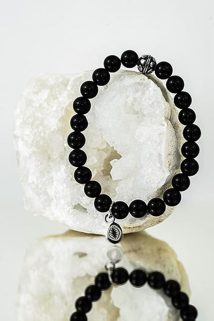 Bracelet agate noire