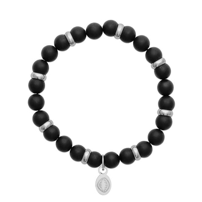 Bracelet agate noire